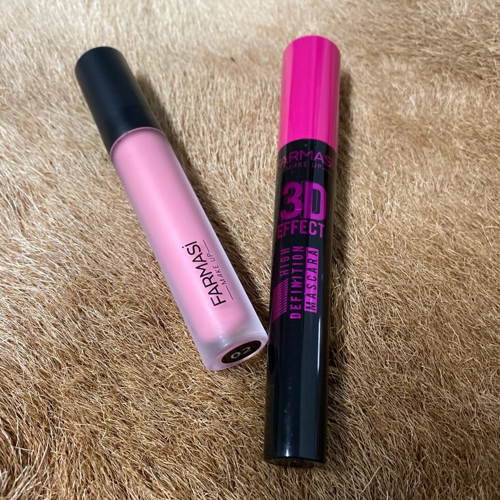 Liquid matte lipstick and 3D mascara